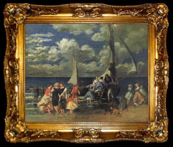 framed  Pierre Renoir Return of a Boating Party, ta009-2